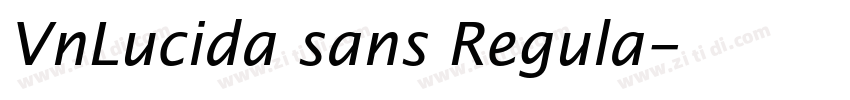 VnLucida sans Regula字体转换